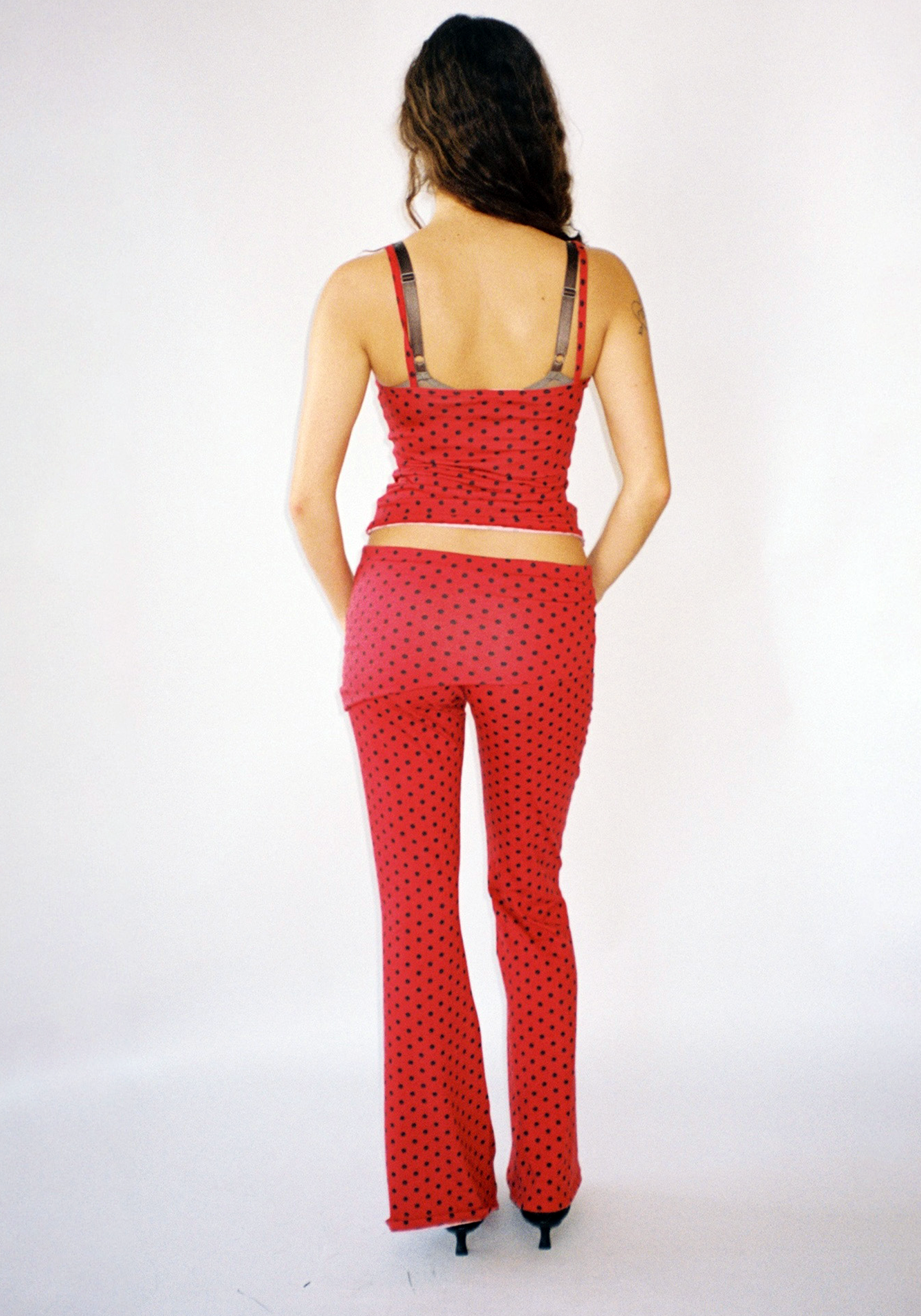 Thalia Tank Top in Red Polka Dot