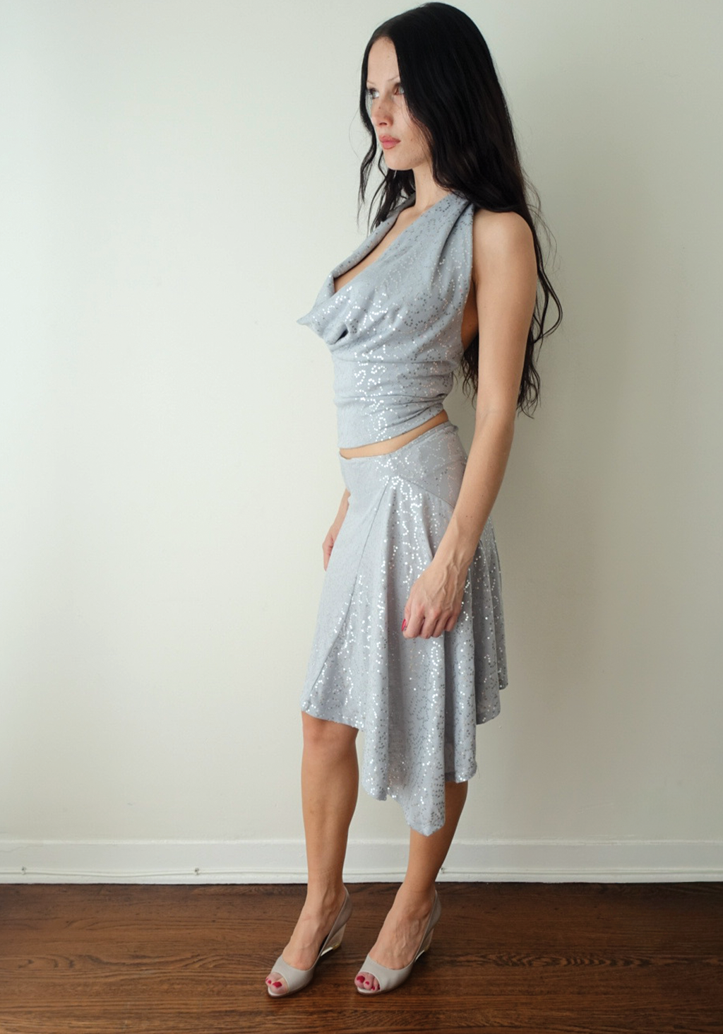 Demeter Midi Skirt in Moonlight