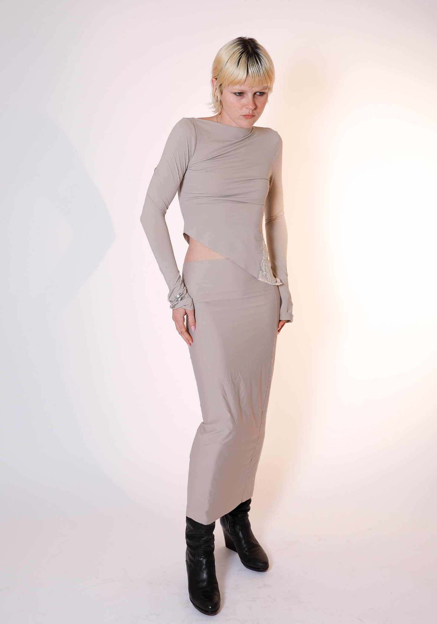 Demeter Long Sleeve Top in Sandstone