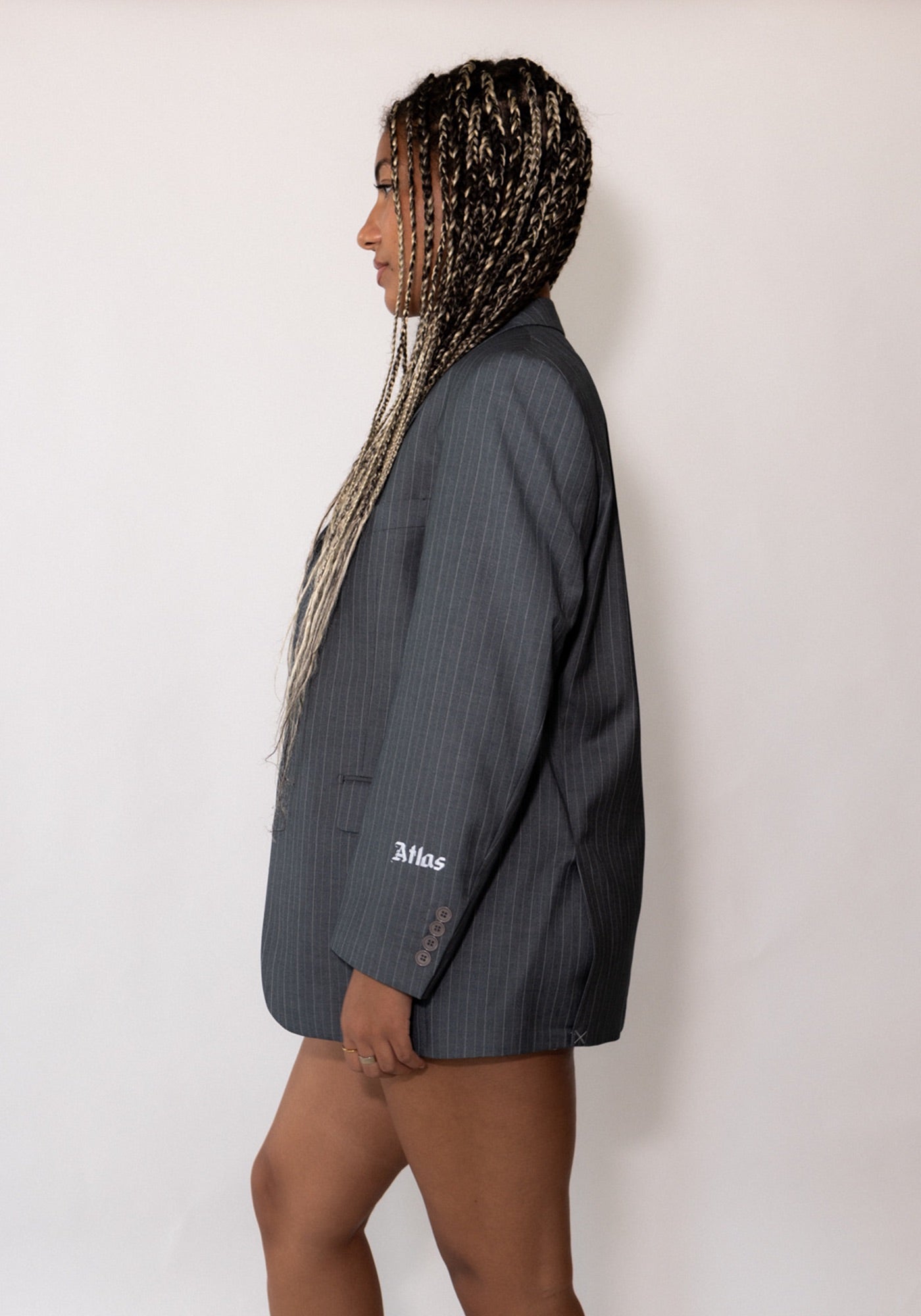 Lincoln Slate Pinstripe Blazer