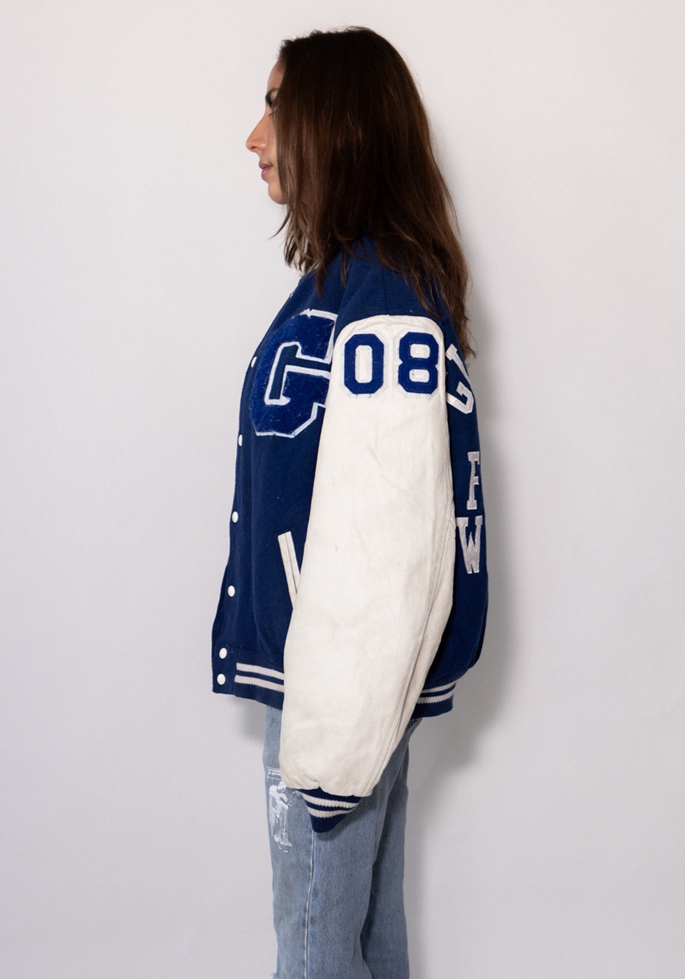 Glastonbury Royal Blue Varsity Jacket