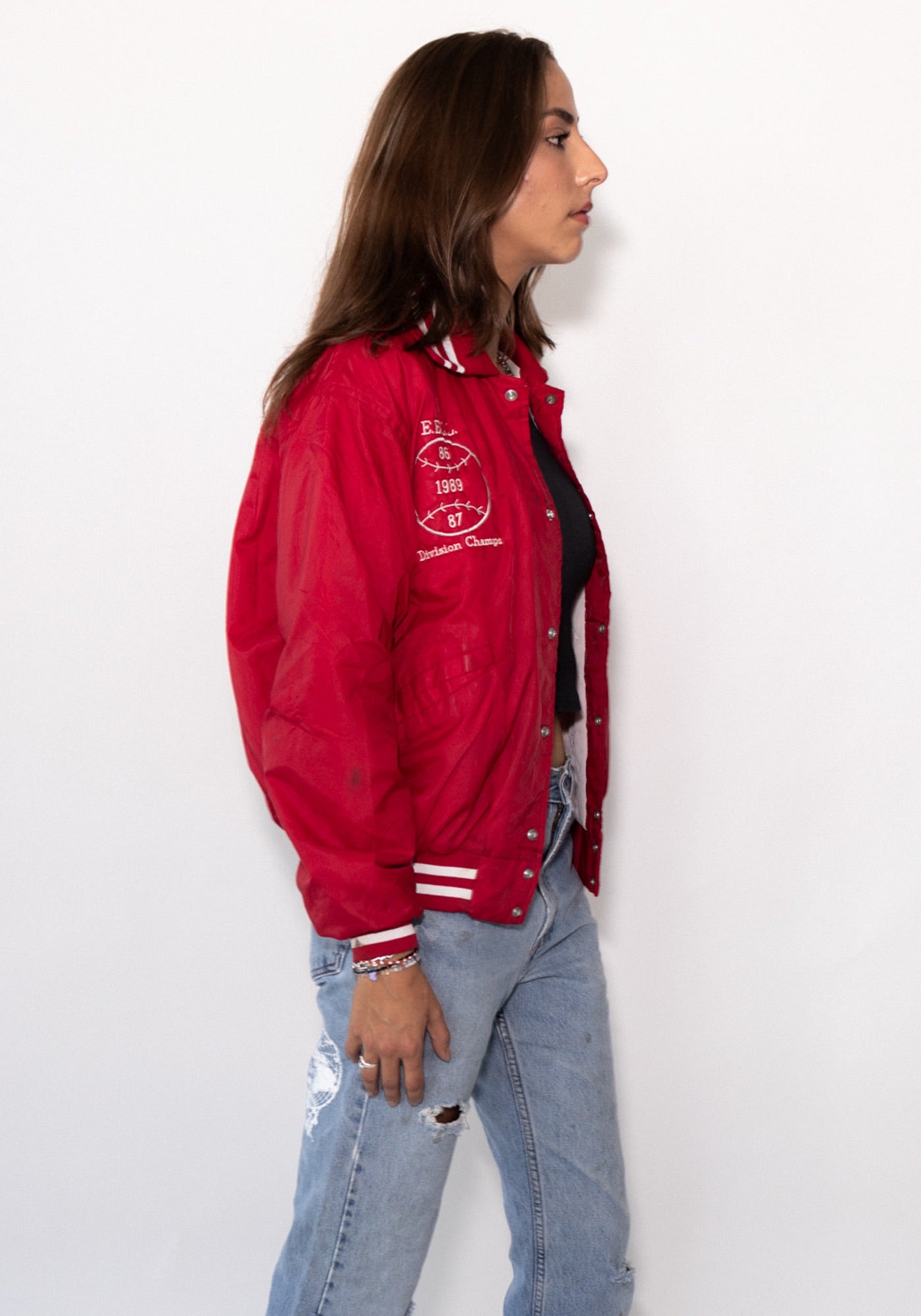 Miller's Baseball Red Bomber Jacket