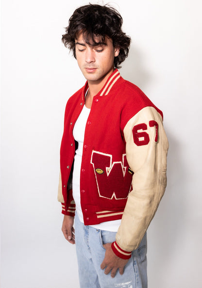 W67 Red Varsity Jacket