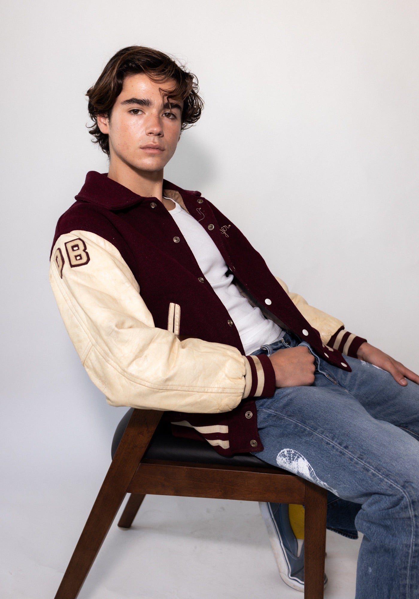 Nutley Raiders Burgundy Varsity Jacket