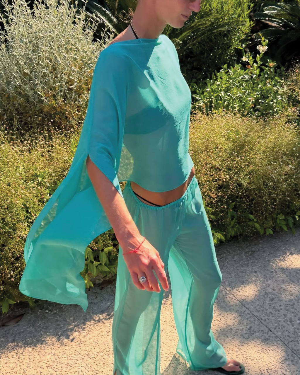 Hadley Poncho in Lagoon