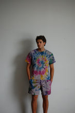 Load image into Gallery viewer, STORMY RAINBOW TIE DYE SHORTS