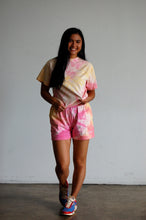 Load image into Gallery viewer, STRAWBERRY LEMONADE TIE DYE SHORTS